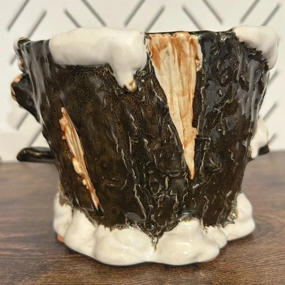 Vintage Tii Collections Winter Red Bird Cardinal Planter Pot Christmas Decor - Picture 3 of 11